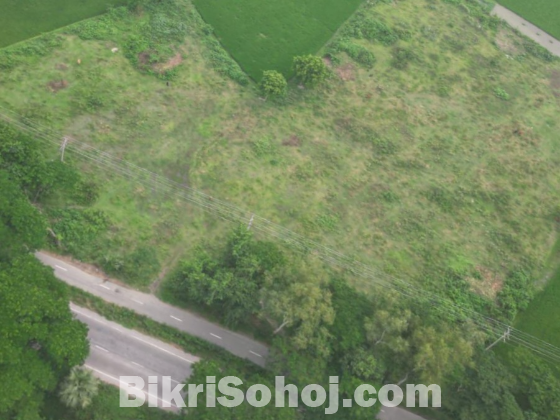 ৯.৪৫ বিঘা উঁচু জমি বিক্রি হবে (একদম বিশ্বরোড এর সাথে)